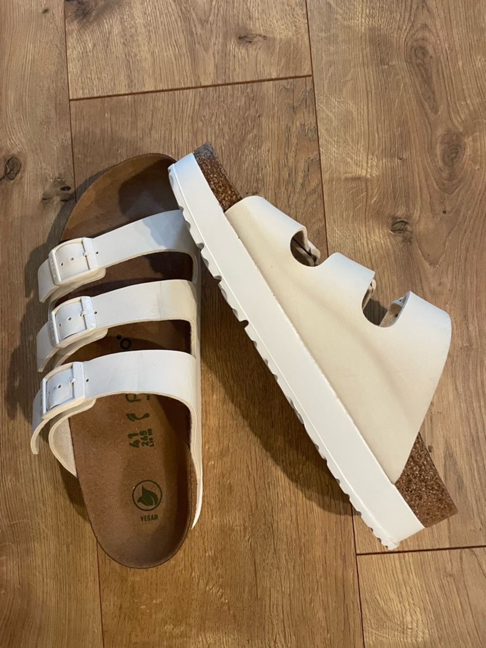 Cream Papillio by Birkenstock Narrow Women’s Sandals - Triple Strap 41
